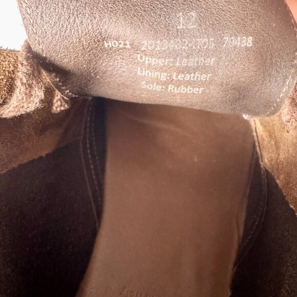 J. Crew Adults' 1990 MacAlister Men's Boots in Brown Italian Suede Sz 12 - Picture 5 of 9